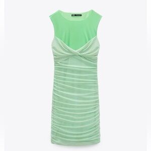 Zara Green Mini Dress